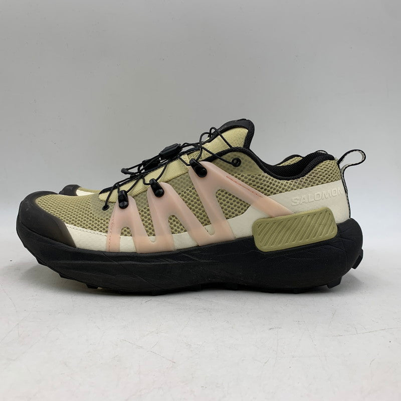 【中古品】【メンズ】 SALOMON サロモン GENESIS ADVANCED 477302 ジェネシス アドヴァンスド スニーカー シューズ 靴 162-260516-as-21-izu サイズ：27cm カラー：PALE OLIVE GREEN/BLACK/IMPATIENS PINK 万代Net店