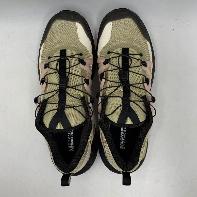 【中古品】【メンズ】 SALOMON サロモン GENESIS ADVANCED 477302 ジェネシス アドヴァンスド スニーカー シューズ 靴 162-260516-as-21-izu サイズ：27cm カラー：PALE OLIVE GREEN/BLACK/IMPATIENS PINK 万代Net店