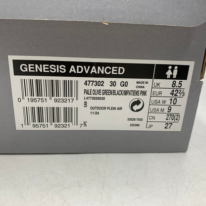 【中古品】【メンズ】 SALOMON サロモン GENESIS ADVANCED 477302 ジェネシス アドヴァンスド スニーカー シューズ 靴 162-260516-as-21-izu サイズ：27cm カラー：PALE OLIVE GREEN/BLACK/IMPATIENS PINK 万代Net店