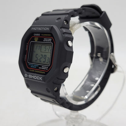 【中古美品】【メンズ/レディース】 G-SHOCK ジーショック 5600 SERIES DW-5600RL デジタル 腕時計 196-260523-as-11-izu サイズ：48.9 × 42.8 × 13.4 mm カラー：ブラック 万代Net店