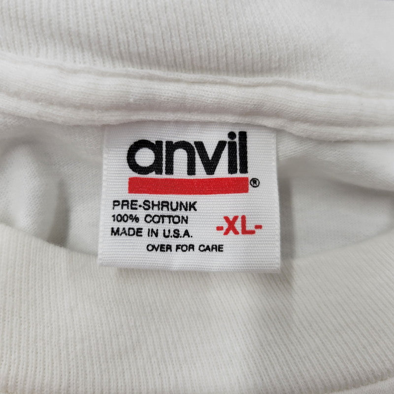 【中古品】【メンズ】 ANVIL アンビル HEXAGRAM BACK PRINT S/S TEE ヘキサグラム バックプリント 半袖Tシャツ USA製 146-260801-as-18-izu サイズ：XL カラー：ホワイト 万代Net店