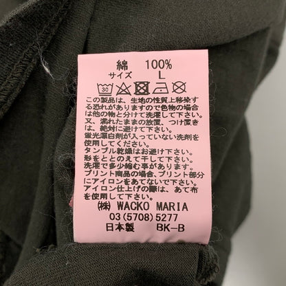 【中古品】【メンズ】 WACKO MARIA ワコマリア 白虎 JAPAN PRINT S/S TEE プリント ショートスリーブ Tシャツ 半袖 トップス 142-260516-as-14-izu サイズ：L カラー：ダークグリーン系 万代Net店
