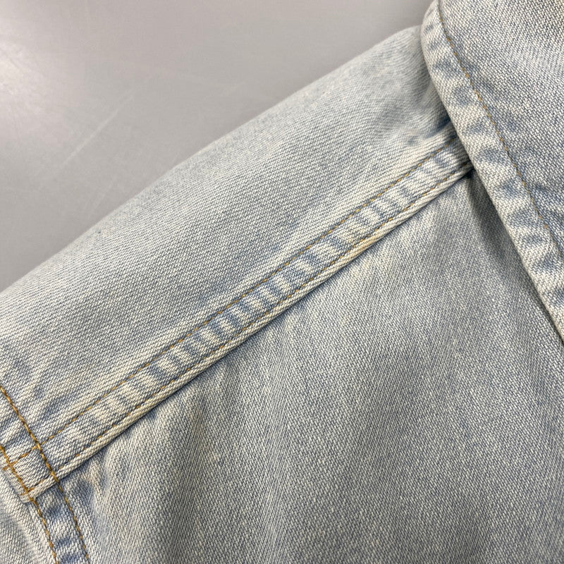 【中古品】【メンズ】 WACKO MARIA ワコマリア WASH DENIM WESTERN SHIRT MARIA 1 14AW-D-SHI-03 ウォッシュ デニム ウエスタンシャツ 長袖 142-260524-as-36-izu サイズ：M カラー：ライトインディゴ 万代Net店