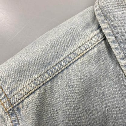【中古品】【メンズ】 WACKO MARIA ワコマリア WASH DENIM WESTERN SHIRT MARIA 1 14AW-D-SHI-03 ウォッシュ デニム ウエスタンシャツ 長袖 142-260524-as-36-izu サイズ：M カラー：ライトインディゴ 万代Net店