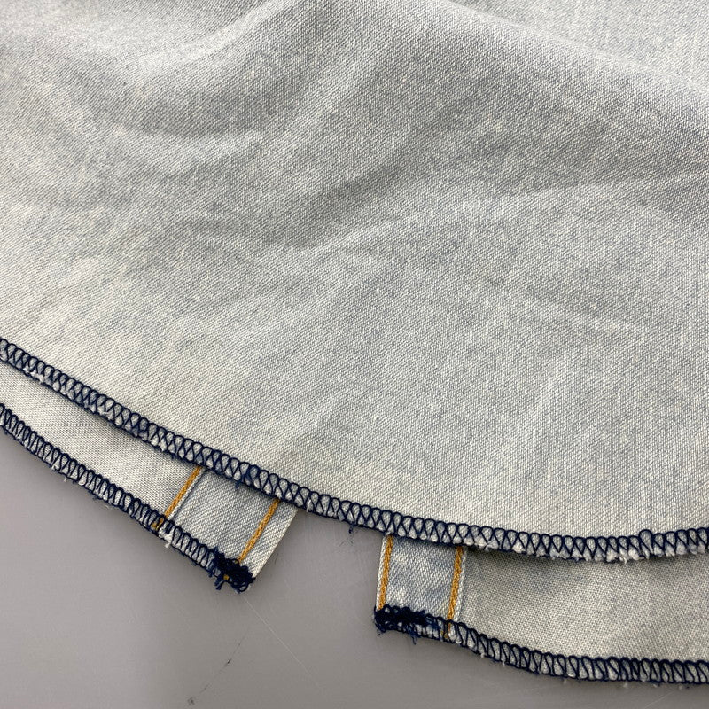 【中古品】【メンズ】 WACKO MARIA ワコマリア WASH DENIM WESTERN SHIRT MARIA 1 14AW-D-SHI-03 ウォッシュ デニム ウエスタンシャツ 長袖 142-260524-as-36-izu サイズ：M カラー：ライトインディゴ 万代Net店
