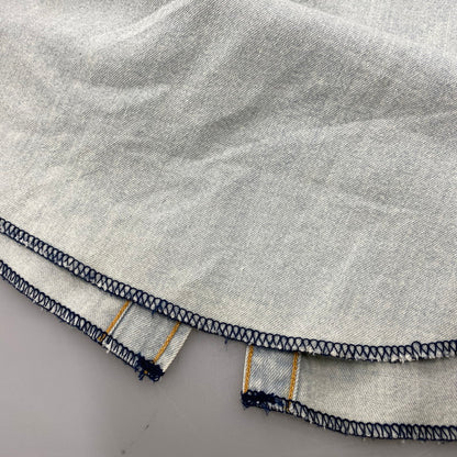 【中古品】【メンズ】 WACKO MARIA ワコマリア WASH DENIM WESTERN SHIRT MARIA 1 14AW-D-SHI-03 ウォッシュ デニム ウエスタンシャツ 長袖 142-260524-as-36-izu サイズ：M カラー：ライトインディゴ 万代Net店