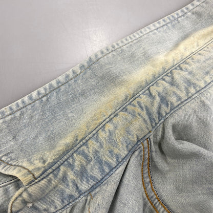 【中古品】【メンズ】 WACKO MARIA ワコマリア WASH DENIM WESTERN SHIRT MARIA 1 14AW-D-SHI-03 ウォッシュ デニム ウエスタンシャツ 長袖 142-260524-as-36-izu サイズ：M カラー：ライトインディゴ 万代Net店