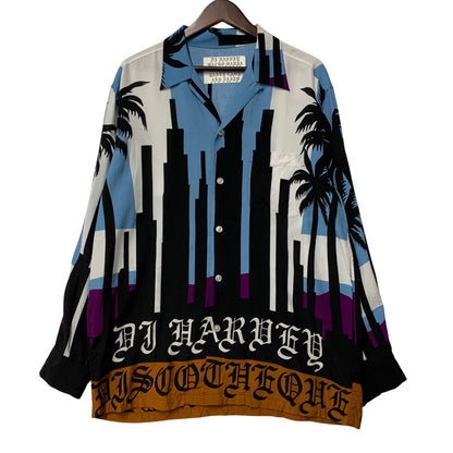 【中古品】【メンズ】 WACKO MARIA ワコマリア × DJ HARVEY DJハーヴィー L/S HAWAIIAN SHIRT ロングスリーブ ハワイアンシャツ 長袖 トップス 142-260516-as-13-izu サイズ：M カラー：マルチカラー 万代Net店