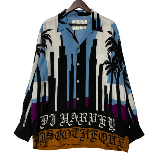 【中古品】【メンズ】 WACKO MARIA ワコマリア × DJ HARVEY DJハーヴィー L/S HAWAIIAN SHIRT ロングスリーブ ハワイアンシャツ 長袖 トップス 142-260516-as-13-izu サイズ：M カラー：マルチカラー 万代Net店