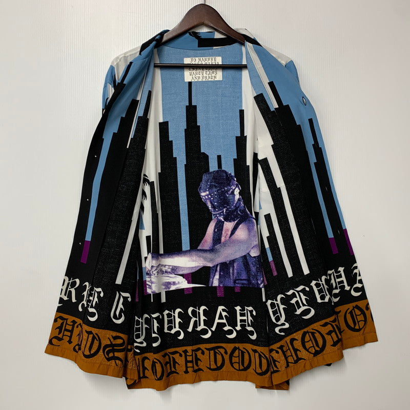 【中古品】【メンズ】 WACKO MARIA ワコマリア × DJ HARVEY DJハーヴィー L/S HAWAIIAN SHIRT ロングスリーブ ハワイアンシャツ 長袖 トップス 142-260516-as-13-izu サイズ：M カラー：マルチカラー 万代Net店