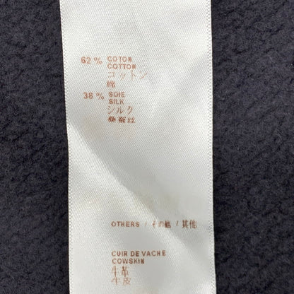【中古品】【メンズ】 LOUIS VUITTON ルイ・ヴィトン LV LOGO LEATHER PATCH ZIPUP HOODED SWEAT SHIRT RM142Q H6Y51WJUH LVロゴ レザーパッチ ジップアップ フーディー パーカー 179-260516-as-11-izu サイズ：M カラー：グレー 万代Net店