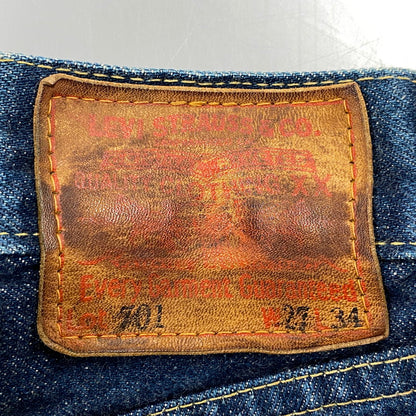 【中古品】【メンズ】 Levi's リーバイス 701XX DENIM PANTS デニムパンツ 日本製 刻印J22 シンチバック 赤耳 復刻 ジーンズ ボトムス 157-260524-as-33-izu サイズ：27×34 カラー：インディゴ 万代Net店