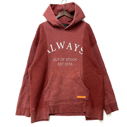 【中古品】【メンズ】 ALWAYS OUT OF STOCK オールウェイズアウトオブストック SWITCHED NOSTALGIC PULLOVER プルオーバー パーカー 142-260524-as-37-izu サイズ：M カラー：レッド系 万代Net店