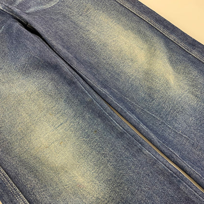 【中古品】【レディース】 MM6 MAISON MARGIELA エムエムシックス メゾン マルジェラ CUT-OFF DENIM PAINTER PANTS S52LA0069 カットオフ デニムペインターパンツ 168-260516-as-26-izu サイズ：38 カラー：インディゴ 万代Net店