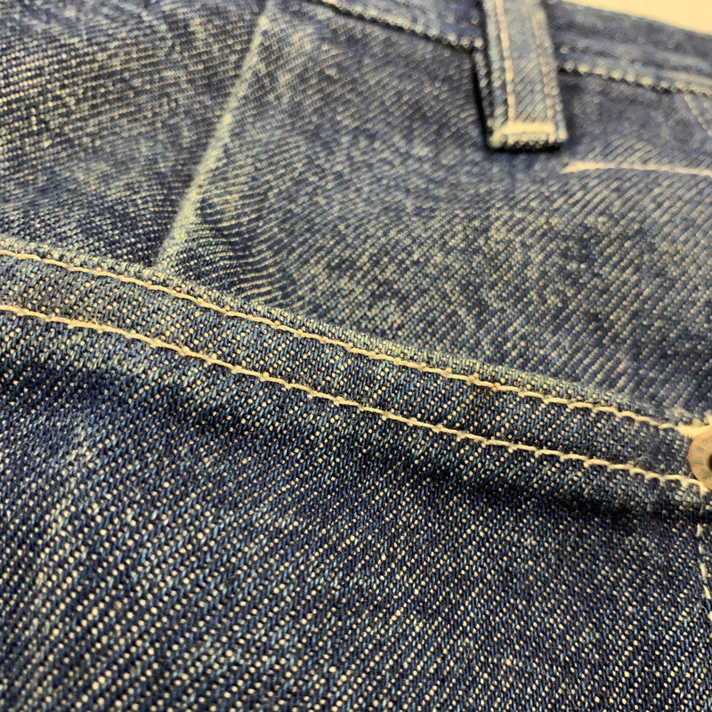 【中古品】【レディース】 MM6 MAISON MARGIELA エムエムシックス メゾン マルジェラ CUT-OFF DENIM PAINTER PANTS S52LA0069 カットオフ デニムペインターパンツ 168-260516-as-26-izu サイズ：38 カラー：インディゴ 万代Net店