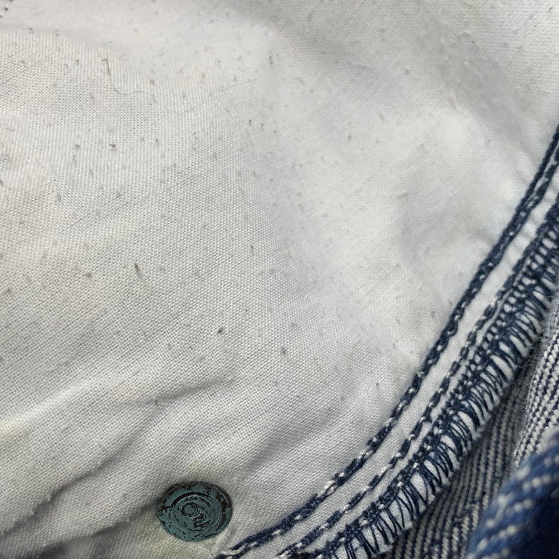 【中古品】【レディース】 MM6 MAISON MARGIELA エムエムシックス メゾン マルジェラ CUT-OFF DENIM PAINTER PANTS S52LA0069 カットオフ デニムペインターパンツ 168-260516-as-26-izu サイズ：38 カラー：インディゴ 万代Net店