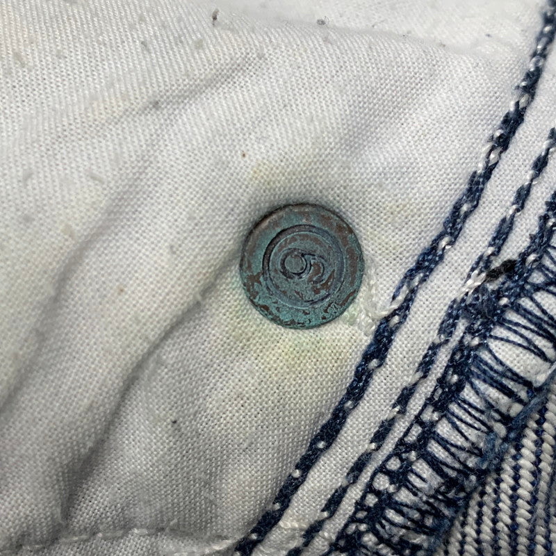 【中古品】【レディース】 MM6 MAISON MARGIELA エムエムシックス メゾン マルジェラ CUT-OFF DENIM PAINTER PANTS S52LA0069 カットオフ デニムペインターパンツ 168-260516-as-26-izu サイズ：38 カラー：インディゴ 万代Net店