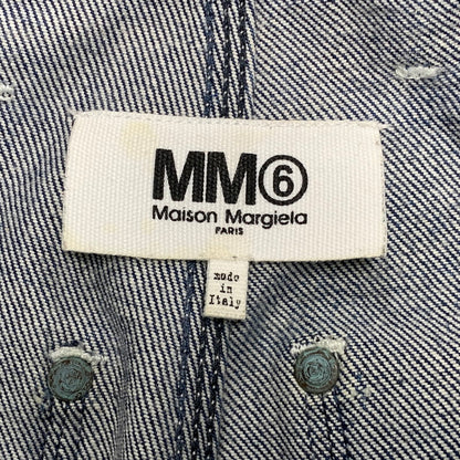 【中古品】【レディース】 MM6 MAISON MARGIELA エムエムシックス メゾン マルジェラ CUT-OFF DENIM PAINTER PANTS S52LA0069 カットオフ デニムペインターパンツ 168-260516-as-26-izu サイズ：38 カラー：インディゴ 万代Net店