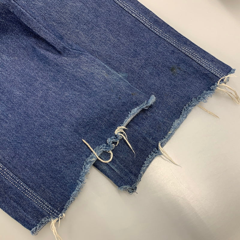 【中古品】【レディース】 MM6 MAISON MARGIELA エムエムシックス メゾン マルジェラ CUT-OFF DENIM PAINTER PANTS S52LA0069 カットオフ デニムペインターパンツ 168-260516-as-26-izu サイズ：38 カラー：インディゴ 万代Net店