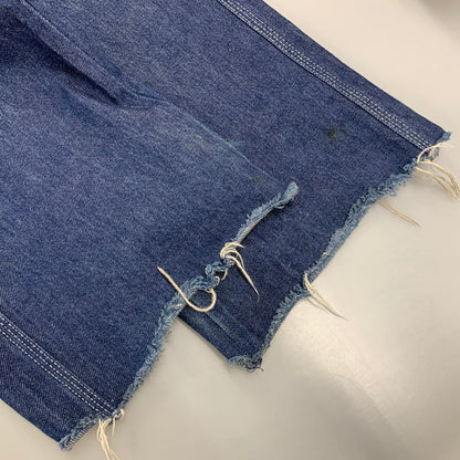 【中古品】【レディース】 MM6 MAISON MARGIELA エムエムシックス メゾン マルジェラ CUT-OFF DENIM PAINTER PANTS S52LA0069 カットオフ デニムペインターパンツ 168-260516-as-26-izu サイズ：38 カラー：インディゴ 万代Net店