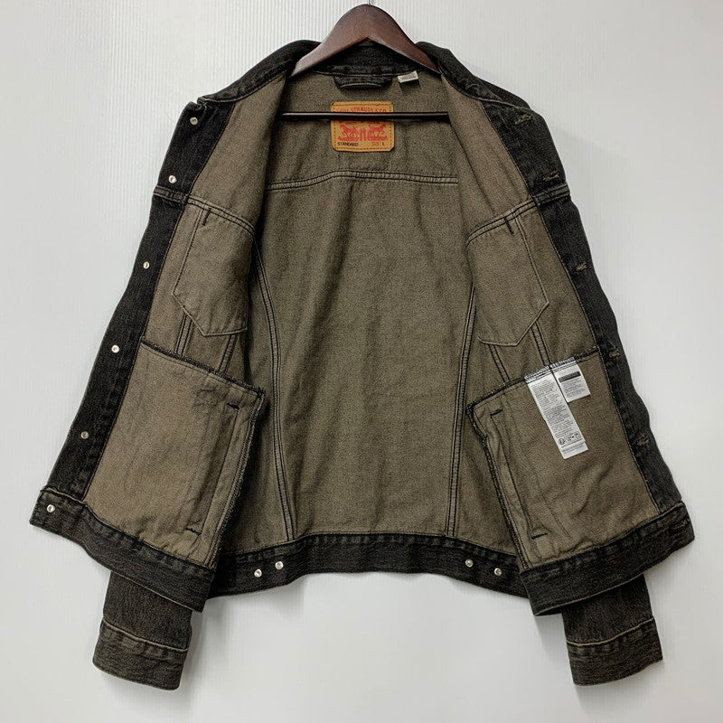 【中古品】【メンズ】 Levi's リーバイス STANDARD TYPE3 DENIM TRACKER JACKET PC9-72334-0584 3rdタイプ デニム トラッカージャケット アウター 147-260516-as-28-izu サイズ：L カラー：ブラック 万代Net店