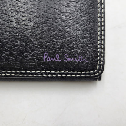 【中古美品】【メンズ/レディース】 Paul Smith ポール・スミス LEATHER CARD CASE PSY616 レザー カードケース 200-260523-as-09-izu カラー：ブラック 万代Net店