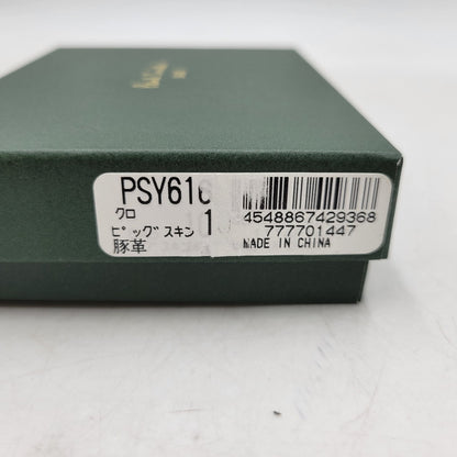 【中古美品】【メンズ/レディース】 Paul Smith ポール・スミス LEATHER CARD CASE PSY616 レザー カードケース 200-260523-as-09-izu カラー：ブラック 万代Net店