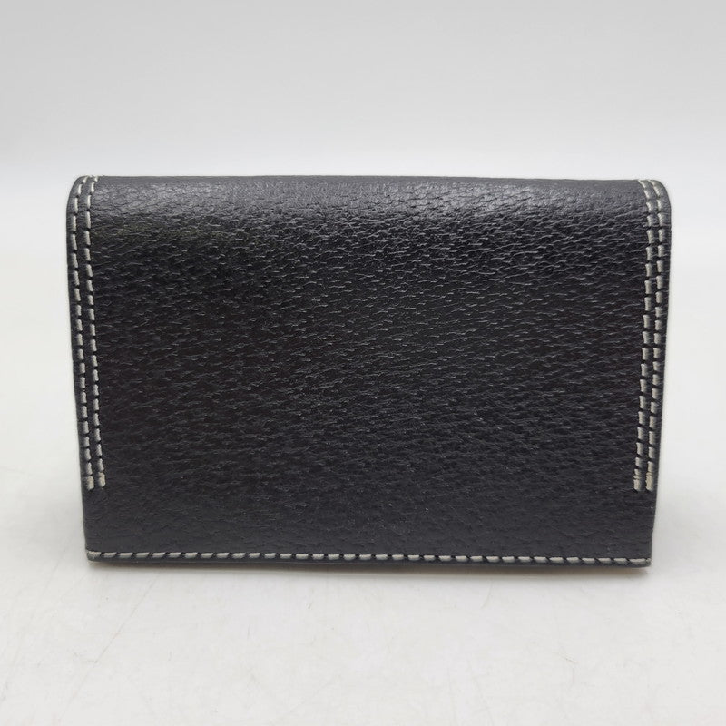 【中古美品】【メンズ/レディース】 Paul Smith ポール・スミス LEATHER CARD CASE PSY616 レザー カードケース 200-260523-as-09-izu カラー：ブラック 万代Net店