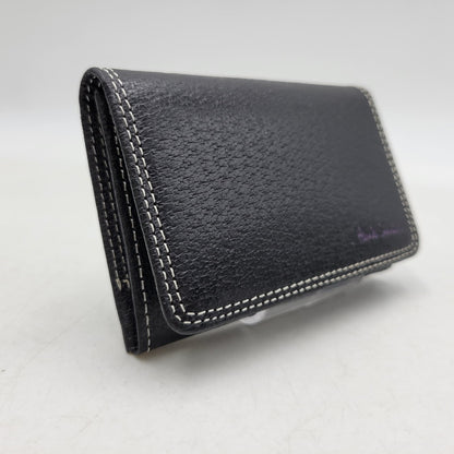【中古美品】【メンズ/レディース】 Paul Smith ポール・スミス LEATHER CARD CASE PSY616 レザー カードケース 200-260523-as-09-izu カラー：ブラック 万代Net店