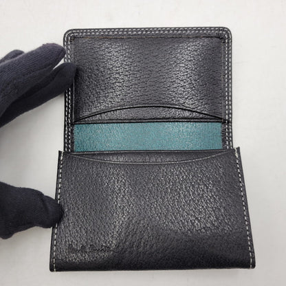 【中古美品】【メンズ/レディース】 Paul Smith ポール・スミス LEATHER CARD CASE PSY616 レザー カードケース 200-260523-as-09-izu カラー：ブラック 万代Net店