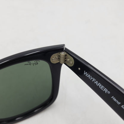 【中古品】【メンズ/レディース】 Ray-Ban レイバン WAYFARER SUNGLASSES RB2140-A ウェイファーラー サングラス 203-260523-as-02-izu サイズ：50□22 カラー：ブラック×グリーン 万代Net店
