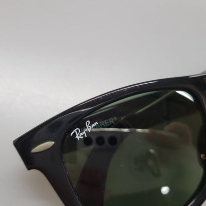 【中古品】【メンズ/レディース】 Ray-Ban レイバン WAYFARER SUNGLASSES RB2140-A ウェイファーラー サングラス 203-260523-as-02-izu サイズ：50□22 カラー：ブラック×グリーン 万代Net店