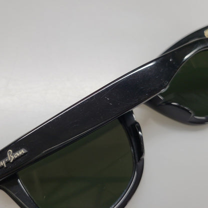 【中古品】【メンズ/レディース】 Ray-Ban レイバン WAYFARER SUNGLASSES RB2140-A ウェイファーラー サングラス 203-260523-as-02-izu サイズ：50□22 カラー：ブラック×グリーン 万代Net店