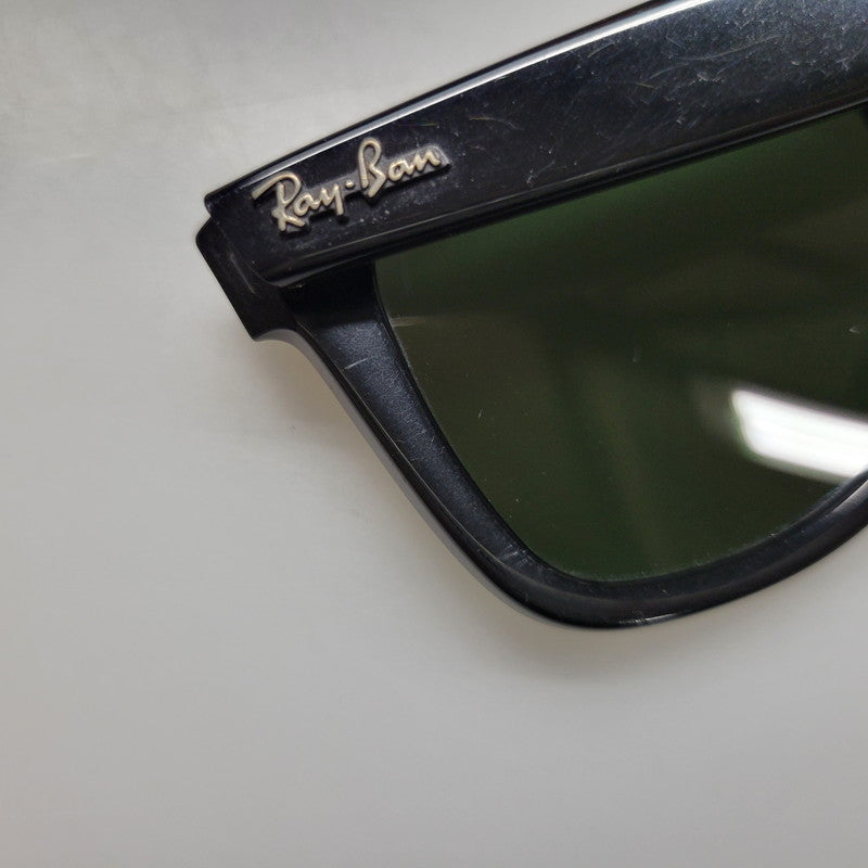 【中古品】【メンズ/レディース】 Ray-Ban レイバン WAYFARER SUNGLASSES RB2140-A ウェイファーラー サングラス 203-260523-as-02-izu サイズ：50□22 カラー：ブラック×グリーン 万代Net店