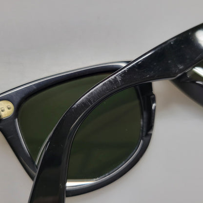 【中古品】【メンズ/レディース】 Ray-Ban レイバン WAYFARER SUNGLASSES RB2140-A ウェイファーラー サングラス 203-260523-as-02-izu サイズ：50□22 カラー：ブラック×グリーン 万代Net店