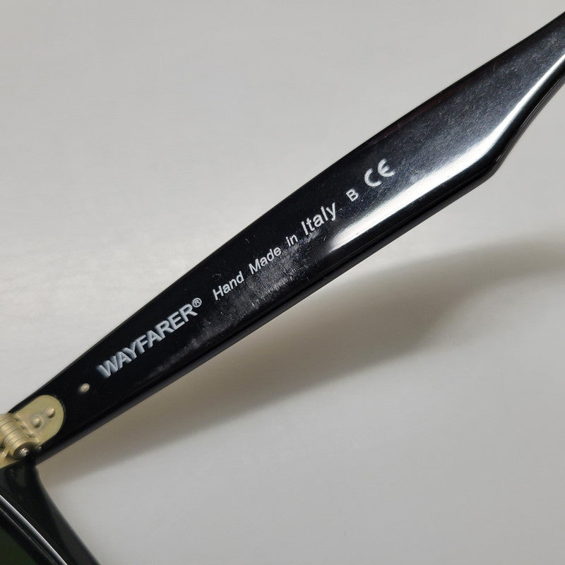 【中古品】【メンズ/レディース】 Ray-Ban レイバン WAYFARER SUNGLASSES RB2140-A ウェイファーラー サングラス 203-260523-as-02-izu サイズ：50□22 カラー：ブラック×グリーン 万代Net店
