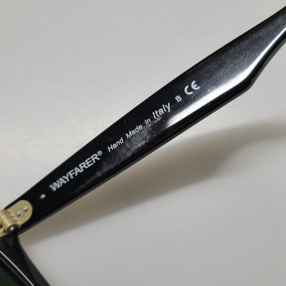 【中古品】【メンズ/レディース】 Ray-Ban レイバン WAYFARER SUNGLASSES RB2140-A ウェイファーラー サングラス 203-260523-as-02-izu サイズ：50□22 カラー：ブラック×グリーン 万代Net店