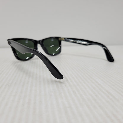 【中古品】【メンズ/レディース】 Ray-Ban レイバン WAYFARER SUNGLASSES RB2140-A ウェイファーラー サングラス 203-260523-as-02-izu サイズ：50□22 カラー：ブラック×グリーン 万代Net店