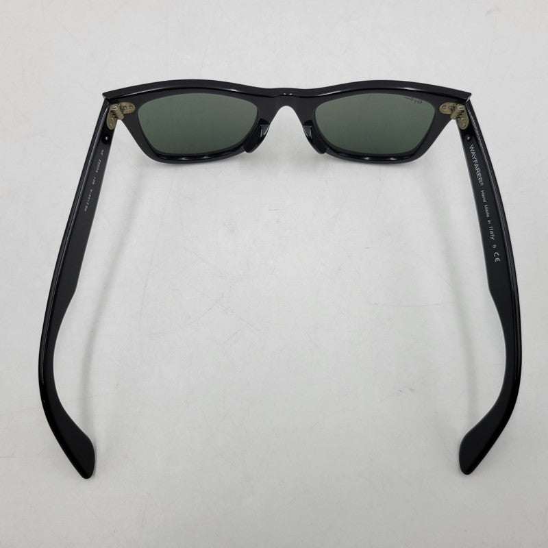 【中古品】【メンズ/レディース】 Ray-Ban レイバン WAYFARER SUNGLASSES RB2140-A ウェイファーラー サングラス 203-260523-as-02-izu サイズ：50□22 カラー：ブラック×グリーン 万代Net店