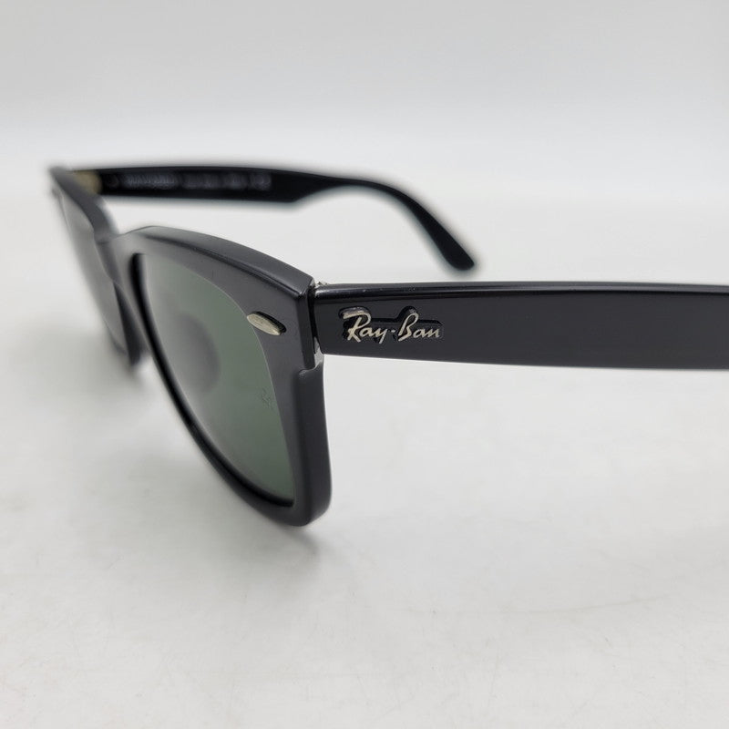 【中古品】【メンズ/レディース】 Ray-Ban レイバン WAYFARER SUNGLASSES RB2140-A ウェイファーラー サングラス 203-260523-as-02-izu サイズ：50□22 カラー：ブラック×グリーン 万代Net店