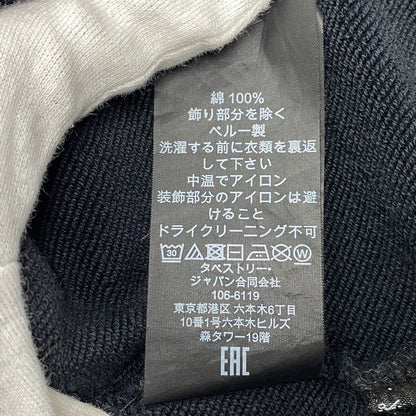 【中古品】【メンズ】 COACH コーチ CAF72 LEATHERWARE COLLAGE RELAXED HOODIE レザーウェア コラージュ リラックスド フーディー トップス 長袖 141-260518-cs-08-izu サイズ：XL カラー：ブラック 万代Net店