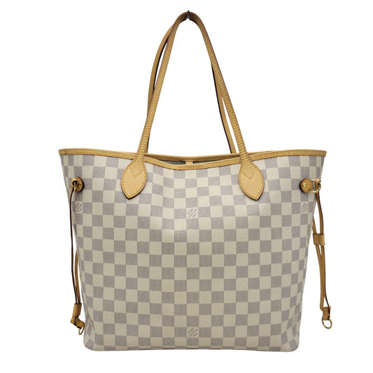 【中古品】【メンズ/レディース】 LOUIS VUITTON ルイ・ヴィトン N51107 旧型 ダミエ・アズール ネヴァーフルMM トートバッグ 179-260516-kh-12-izu カラー：クリーム系 万代Net店
