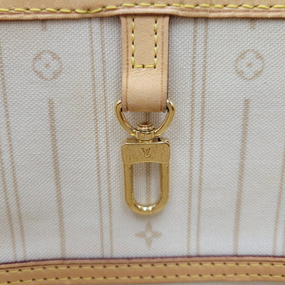 【中古品】【メンズ/レディース】 LOUIS VUITTON ルイ・ヴィトン N51107 旧型 ダミエ・アズール ネヴァーフルMM トートバッグ 179-260516-kh-12-izu カラー：クリーム系 万代Net店