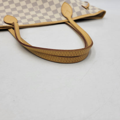 【中古品】【メンズ/レディース】 LOUIS VUITTON ルイ・ヴィトン N51107 旧型 ダミエ・アズール ネヴァーフルMM トートバッグ 179-260516-kh-12-izu カラー：クリーム系 万代Net店