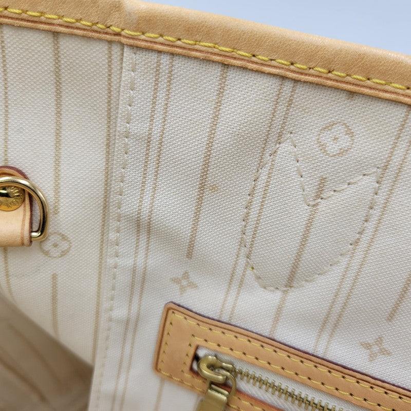 【中古品】【メンズ/レディース】 LOUIS VUITTON ルイ・ヴィトン N51107 旧型 ダミエ・アズール ネヴァーフルMM トートバッグ 179-260516-kh-12-izu カラー：クリーム系 万代Net店