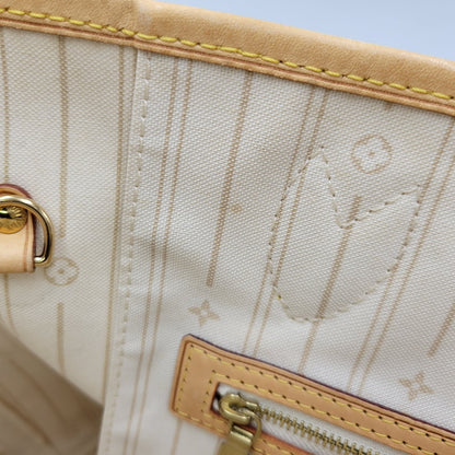 【中古品】【メンズ/レディース】 LOUIS VUITTON ルイ・ヴィトン N51107 旧型 ダミエ・アズール ネヴァーフルMM トートバッグ 179-260516-kh-12-izu カラー：クリーム系 万代Net店
