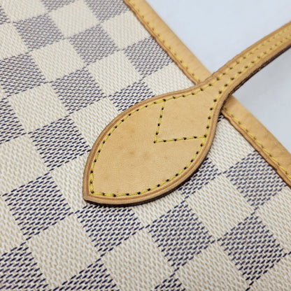 【中古品】【メンズ/レディース】 LOUIS VUITTON ルイ・ヴィトン N51107 旧型 ダミエ・アズール ネヴァーフルMM トートバッグ 179-260516-kh-12-izu カラー：クリーム系 万代Net店