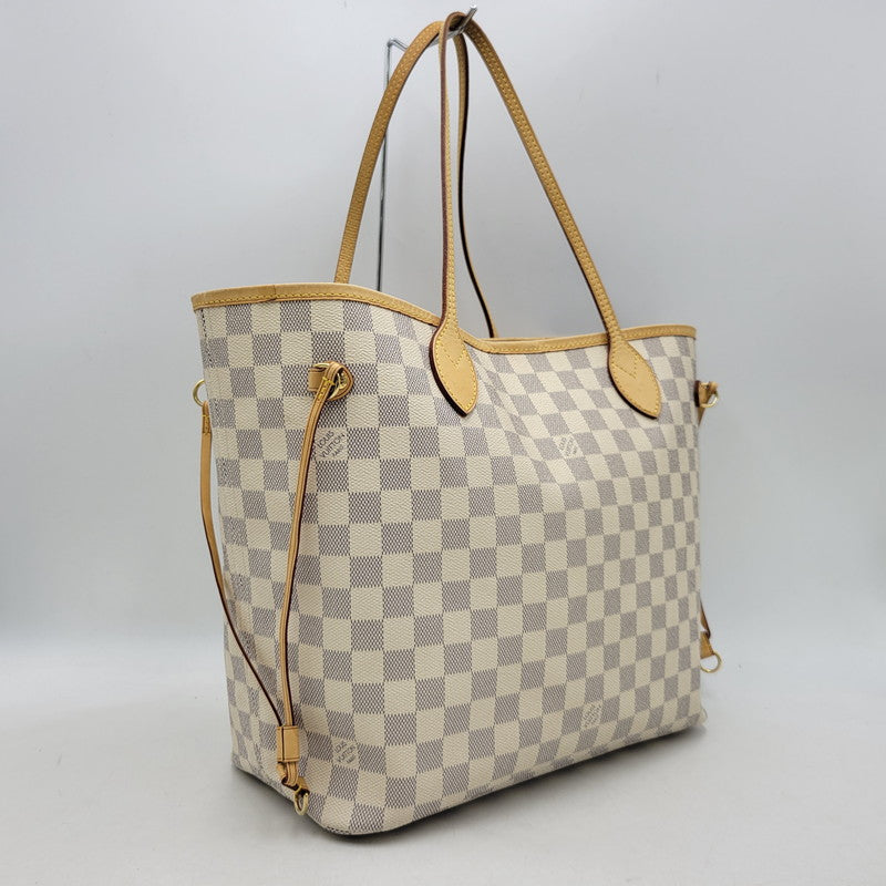 【中古品】【メンズ/レディース】 LOUIS VUITTON ルイ・ヴィトン N51107 旧型 ダミエ・アズール ネヴァーフルMM トートバッグ 179-260516-kh-12-izu カラー：クリーム系 万代Net店