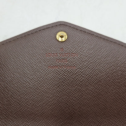 【中古品】【メンズ/レディース】 LOUIS VUITTON ルイ・ヴィトン N63209 ダミエ エベヌ ポルトフォイユサラ 財布 179-260516-kh-13-izu カラー：ブラウン 万代Net店