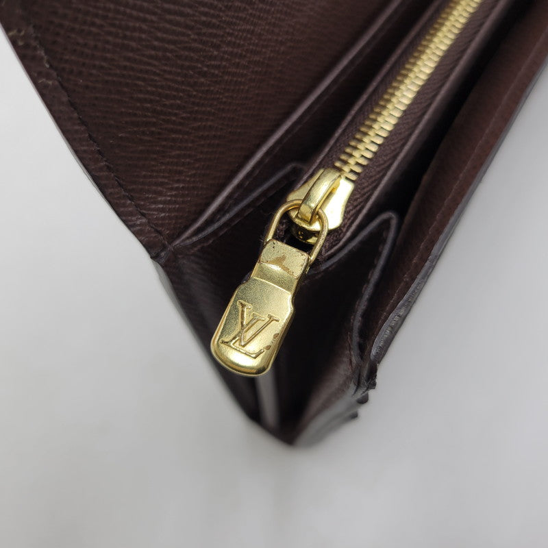 【中古品】【メンズ/レディース】 LOUIS VUITTON ルイ・ヴィトン N63209 ダミエ エベヌ ポルトフォイユサラ 財布 179-260516-kh-13-izu カラー：ブラウン 万代Net店
